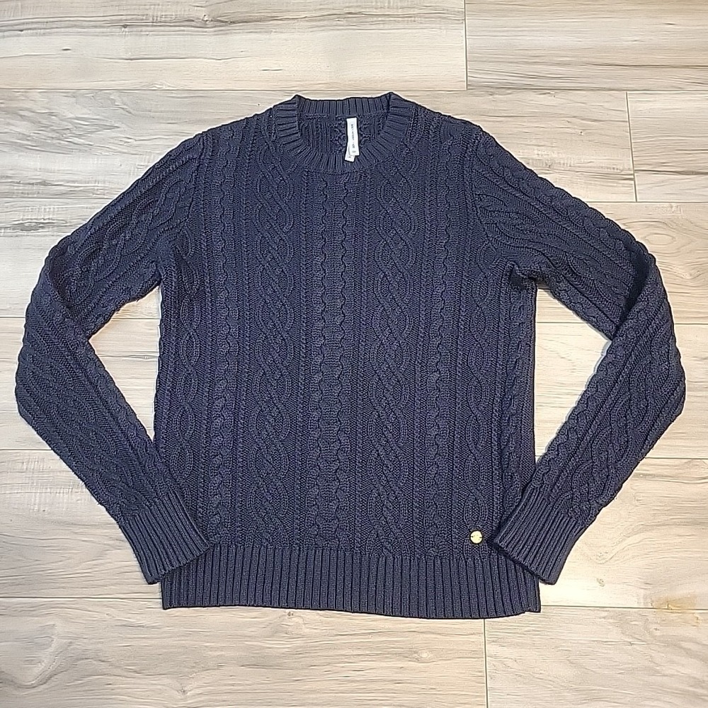 Southern Tide Crewneck Chunky Knit‎ Sweater Womens Small Cotton Cashmere Blend